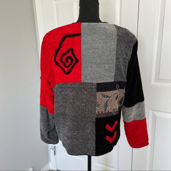 Allure Vintage Patchwork Embroidery Button Jacket - Picture 4 of 16